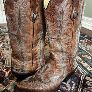 Corral Womens Western Brown Leather Cowboy Boots 7.5